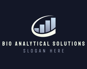 Financial Analytics Graph logo design