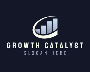 Financial Analytics Graph logo design