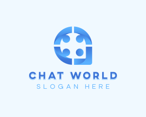 Chat Support Group logo design