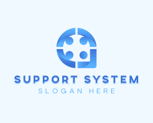 Chat Support Group logo design