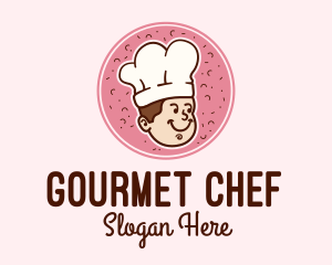 Cute Baker Chef  logo design