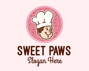 Cute Baker Chef  logo design