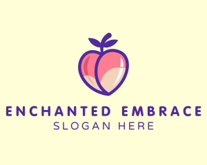 Seductive Erotic Peach logo design