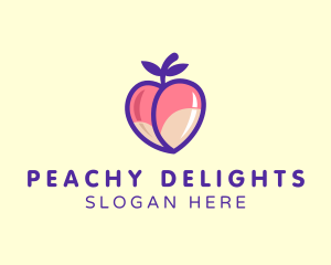 Seductive Erotic Peach logo design