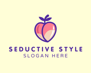 Seductive Erotic Peach logo design