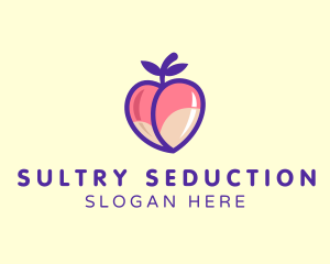 Seductive Erotic Peach logo design