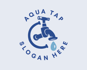 Plumbing Blue Faucet  logo