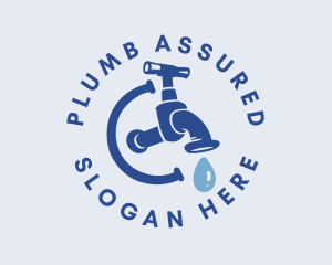 Plumbing Blue Faucet  logo