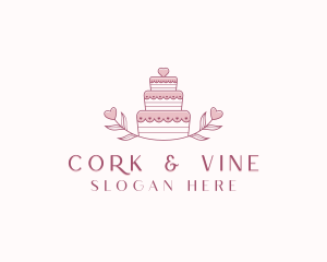 Wedding Cake Catering logo design