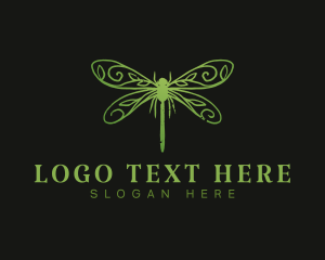 Dragonfly Insect Wings logo