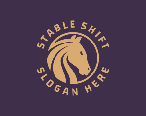 Stallion Horse Racing logo design