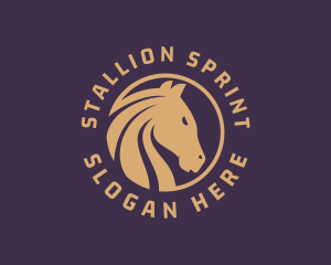 Stallion Horse Racing logo design