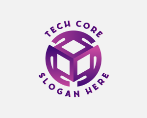 Cyber Tech Cube logo design