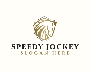 Shield Horse Stallion logo