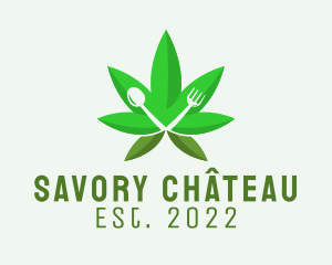 Edible Cannabis Restaurant  logo design