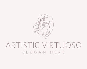 Elegant Beauty Lady logo design