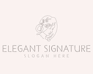 Elegant Beauty Lady logo design