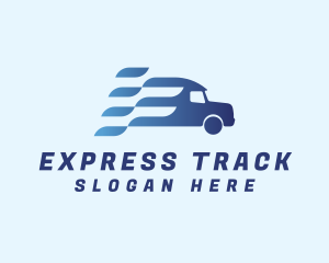 Fast Logistic Truck   logo design