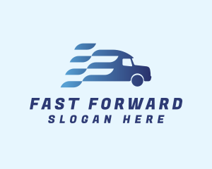 Fast Logistic Truck   logo design