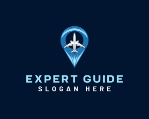 Airplane Travel Guide logo design