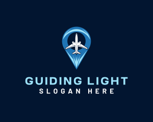 Airplane Travel Guide logo design