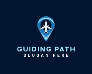 Airplane Travel Guide logo design