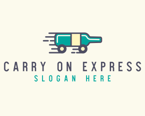 Express Wine Delivery  logo design