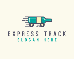 Express Wine Delivery  logo design