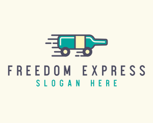 Express Wine Delivery  logo design