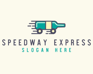 Express Wine Delivery  logo design