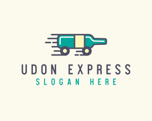 Express Wine Delivery  logo design