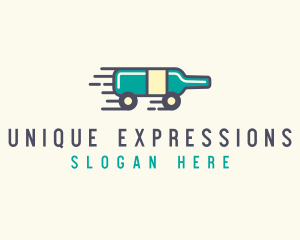 Express Wine Delivery  logo design