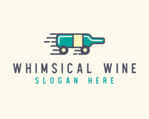 Express Wine Delivery  logo design