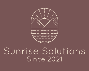 Mountain Sunrise Travel logo design