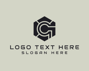 Hexagon Tech Industrial Letter G logo