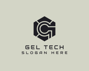 Hexagon Tech Industrial Letter G logo design