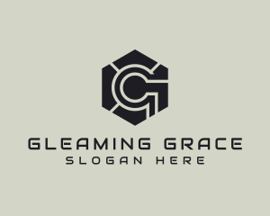 Hexagon Tech Industrial Letter G logo design