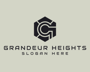 Hexagon Tech Industrial Letter G logo design