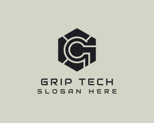 Hexagon Tech Industrial Letter G logo design