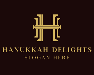 Luxury Legal Letter H logo design