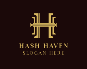 Luxury Legal Letter H logo design