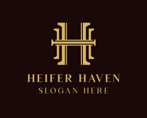 Luxury Legal Letter H logo design