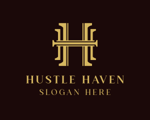 Luxury Legal Letter H logo design