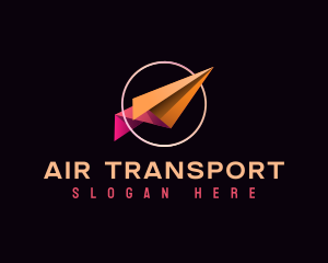 Paper Plane Flight logo design