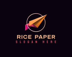 Paper Plane Flight logo design