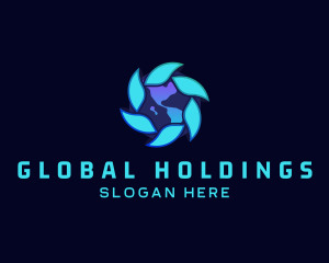 Global Weather Tech Company logo design