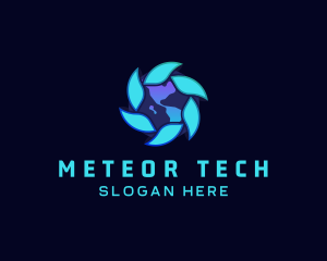 Global Weather Tech Company logo design