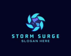 Global Weather Tech Company logo design