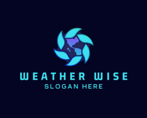 Global Weather Tech Company logo design