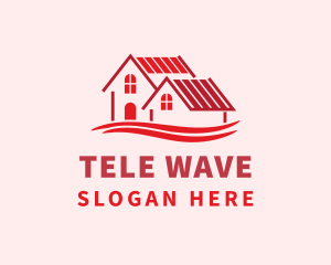 Red House Wave logo design